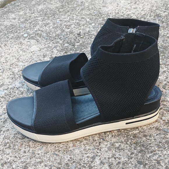 Eileen Fisher Spree Knit Platform Sneaker Sandals Sz. 7.5 - Picture 1 of 1